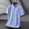 Männer Hemd Gestreift Dr. Cott 2023 Kurzarm Sommer Übergröße 6XL 7XL 8XL 10XL Plus Größe Formal Casual Designer Hohe Qualität R0vF #