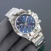 Luksusowy zegarek Rlex NOWY TOP MENS WATCH ZEGARANT 4130 AUTOMATYCZNY Mechaniczny zegarek Sapphire Glass 40 mm ze stali nierdzewnej świeci wodoodporne zegarek