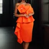 Ethnic Clothing Off Shoulder African Dresses For Women Sexy Sleeveles Backless Robe Africa Big Size Clothes Ruffles Party Birthday Evening