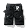 Men's Shorts Summer Overalls Pants High-End Multi-Pocket Mountaineering Outdoor Casual Large Size Elastic Waist