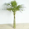 Fiori decorativi 6 pz/bundle Mimosa Artificiale Piante Finte Decorazione di Cerimonia Nuziale Ghirlanda di Acacia Falso Stame di Palma Fiore Decorazione Della Casa