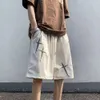 Sporthose, jugendliches, gerades Bein, trendige Marken-Harajuku-Caprihose, sommerlich trendige, locker sitzende Herren-Freizeithose