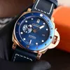 Designer Watches Pam Watch Diving Series Super Designer Movement Full Automatic Mechanical Swimming Sapphire Leatherpaner Watch