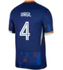 2024 Euro Copa Holanda Futebol Jerseys Memphis De Jong Virgil De Ligt Gakpo Dumfries Bergvijn Klaassen Fãs Jogador Camisa de Futebol Homens Crianças Kits 24 25 Home Away