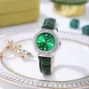 Live rood damesmode diamanten kalenderriem quartz dames klein groen horloge