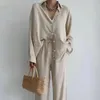 Women's Hoodies Temperament Commuting Wrinkled Loose Shirt Fashion Casual Set Home