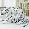 Kissen 30120 cm hochwertiger Riese weißer Tiger gefülltes Spielzeug Baby Schöne große Größe Tiger Plüsch Puppe weiche Kissen Kinder Weihnachtsgeschenk