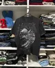 Camiseta de algodón con estampado gótico de tendencia de moda americana para hombre Y2K Street Hip Hop Retro suelta de manga corta Unisex Casual Joker Tops 240320