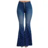 Denim Jeans pour femmes grande taille taille haute Jeans bouton gland pantalon pantalon cloche-bas pantalon ample jean droit jeans 240320