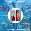 Caseist Professional IP68 Case Phone Phone Case Probrack 360 كاملًا للوقاية من السباحة تحت الماء الغطس الغطس مغناطيسي لـ Apple iPhone 15 14 13 Pro Max Plus