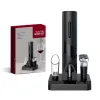 Apriscatole Cavatappi elettrico per vino Batteria Apribottiglie automatico Kit apribottiglie elettrico per vino rosso Tagliacapsule Accessori da cucina Professione