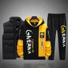 Nieuwe Man Trainingspakken Vest 3 Stuks Zweetkostuums Heren Patchwork Afdrukken Sweatshirts Joggingbroek Sets Student Man Sportkleding T0mK #