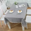 Table Cloth Cotton And Linen Fresh Chinese Rectangular Simple Modern