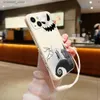 Mobiltelefonfodral The Nightmare Before Christmas Phone Case för MI 13 12 12t 12s 11 11t Ultra 10 10T 9 9T 9SE 8 Pro Lite 5G Silicone Covery240325