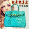 BK Crocodile Bags Trusted Luxury Handtas Thaise krokodile huid Damestas 2024 Nieuwe mode handheld Europese en Amerikaanse enkele schouder Obli hebben logo HBQF