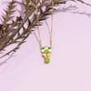 Boucles d'oreilles Collier Simple élégant émail glaçure fleur Fruit pendentif collier boucle d'oreille femmes bijoux ensembles mode femme accessoires cadeau L240323