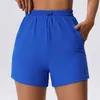 AL Yoga Outfit Neue Sommer-Damen-Shorts mit Gewinde, hohe Taille, Radhose, Damen, schnell trocknend, Lauf-Yoga-Shorts, eng anliegend, Fitness