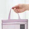 Storage Bags Travel Toiletry Organizer Capacity Mesh Bag With Portable Handle Quick Drying Zipper Heavy Duty Shower For Maximum