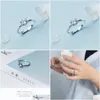 Кластерные кольца 925 стерлинги спер для женщин регулируемые кубические циркониевые
