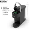 Strumenti Keurig K Slim Macchina per caffè a cialde KCup monodose, tecnologia multistream, nera