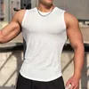 2024 Été Nouveau homme gilet gym gym mens où la chemise de manche fitn mâle Stripe Sports Vieau Under-Shirt Gyms Men Vest Z283 #