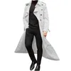 Мужской осенне-зимний Тренч LG, двубортное пальто, свободная куртка с поясом, пуховое пальто, мужская мужская куртка-анорак r8kQ #