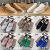 5S summer walk loafers loro piano mens woman shoes dress shoes flat low top suede leather Moccasins comfort loafer sneakers Send shoes and dust bag