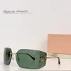 ファッションメガネMUIサングラス楕円形のフレームデザイナーサングラスレディースデザイナーサングラス高品質の四角い眼鏡シェードフェミニティマルチカラー