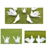 Decoratieve beeldjes Gevederde Vogel Beeldje Witte Duiven Schuim Vrede Duiven Mini Vogels Boom Ornamenten Bruiloft Decor Duif Speelgoed