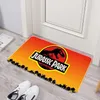 Tappeti Zerbino d'ingresso Jurassic Park Logo Tappeto Porta Tappeto Cucina Tappetino assorbente Casa Balcone Bagno Piede Tappetini Camera da letto