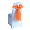 Chair Covers Wedding Sash Ribbon Bow Tie For Rhinestone Buckle Band Party Decorat