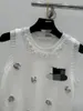 3020 2024 Runway Frühling Sommer Marke Gleichen Stil Pullover Weste Ärmellose Rundhals Mode Kleidung Schwarz Weiß Shun