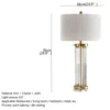 Bordslampor Aosong lampa postmodern LED Crystal Decorative Desk Light for Home Bed Room Bedside