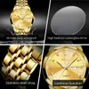 Polshorloges Olevs Mens nieuwe diamant origineel kwarts waterdichte horloge goud roestvrij staal stralen luxe horloge relios masculinoc24410