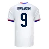 2024 PULISIC SWANSON Soccer Jerseys MCKENNIE AARONSON MUSAH MORGAN LLOYD America Football Shirt États-Unis USA 24 25 HOME AWAY HOMMES ENFANTS SETS KITS DEST