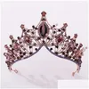 Gioielli per capelli Foreven Stile retrò barocco Nero/Viola Cristallo Principessa Diadema Diademi e Corona Sposa Noiva Fasce per capelli 210616 Drop Del Otvvw