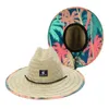 Chapeaux à large bord Chapeaux de seau 1PC / 2PCS Nouveau chapeau de sauvetage pour femmes chapeau de soleil de plage d'été en plein air bohème femmes mode Fedora Panama chapeau J240325