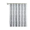 Gardiner enkel gradient vattentät duschgardin med krokar förtjockade polyester tyg badrumstillbehör modern metall hängande hål