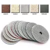 Polijstpads Shgo Hot15pcs 4 Inch Wet Diamond Polishing Pads Set 50 to 3000 Grit Hook Loop Backing Sanding Discs for Granite Concrete Marble