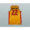 Herhangi bir isim herhangi bir takım Carmelo Anthony Oak Hill Academy 22 Basketbol Forması Dikiş dikti Tüm dikişli boyutta S M L XL XXL 3XL 4XL 5XL 6XL En Kalite