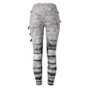 Capris Vintage Tie Dye Print Leggings Women Gothic Cool Ultra Gathered Capris Pants Rocker Prosted Punk TightsスキニーズボンFemme