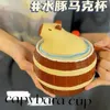 Tasses créatives en forme de seau d'eau Capybara, tasses à café polyvalentes de dessin animé pour enfants, cadeau d'anniversaire et de noël