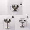 Plates Ice Cream Cups Salad Bowl Stainless Steel Containers Dessert Fruit Plate Snack Dish For Home Bars Party Serving