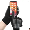 Gants de cyclisme 1 paire Pu hiver hommes femmes chaud Touchsn coupe-vent tactique ski pêche Snowboard équitation mitaines antidérapantes Drop Deliv Otjea