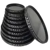 Filtres Lightdow ND2-400 filtre ND Variable de décoloration réglable 52mm 55mm 58mm 62mm 67mm 72mm 77mm 82mm ND2 ND4 ND8 ND16 ND400 filtre d'objectif L2403