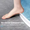 Silicone Shower Barrier Bathroom Water Stopper Shower Non-slip Dry And Wet Separation Flood Barrier Door Bottom Sealing Strip 240311