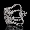 Crystal Queen King Crown Wedding Diademi e corone da sposa Copricapo da sposa Accessori per gioielli per capelli con diadema per spettacoli 240311