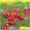 Opakowanie prezentowe Unikalne pudełko eksplozji z magicznym latającym motylem niespodzianka zgromadzona ręcznie na urodziny walentynki Day Dostawa Dhawm