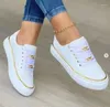 Scarpe casual Plus Size 43 Sneakers Donna Catena di moda europea e americana per appartamenti sportivi rialzati con suola spessa Zapatos
