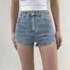 Kvinnors shorts kvinnors snäva korta byxor för kvinnor att bära jeans byte sexig mager denim mini xl outfits kläder normal sommar